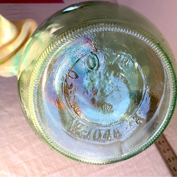 Pair Green Glass 4 Litre Bottles - Picture 3 of 7